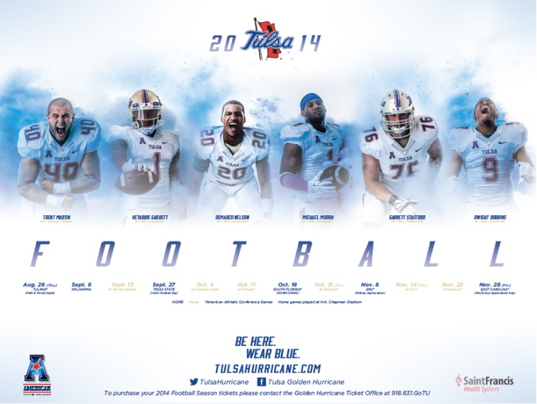 Download this Tulsa Football Poster picture