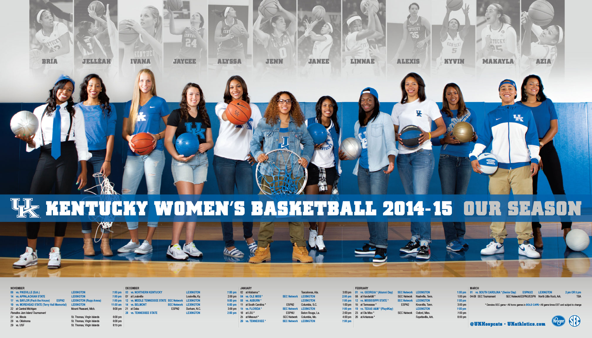 2014-15 PosterSwag.com Top-50 Women’s Basketball Schedule Posters | Poster Swag2016 x 1152